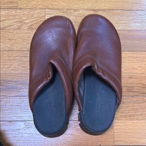 Women’s Brown Leather Slip-On Shoes